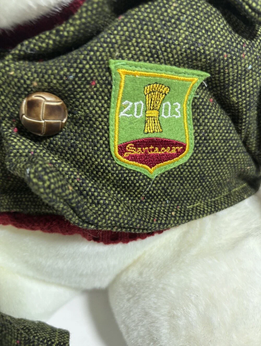 Santa Bear 2003 Irish Clan Family Dayton Hudson Marshall Fields With Bag